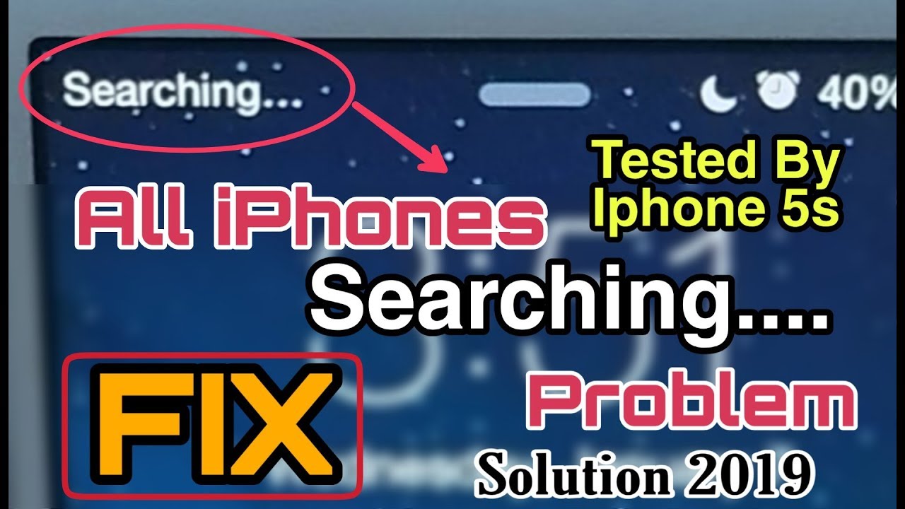All IPhone Devices Searching Network Problem Fixed 2021