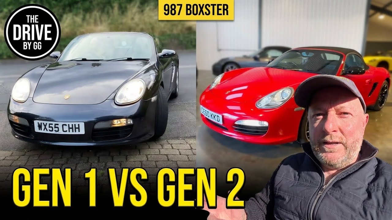 Сравнение Porsche Boxster 987 Gen 1 и 2