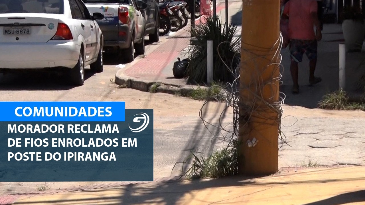 MORADOR RECLAMA DE FIOS ENROLADOS EM POSTE DO IPIRANGA