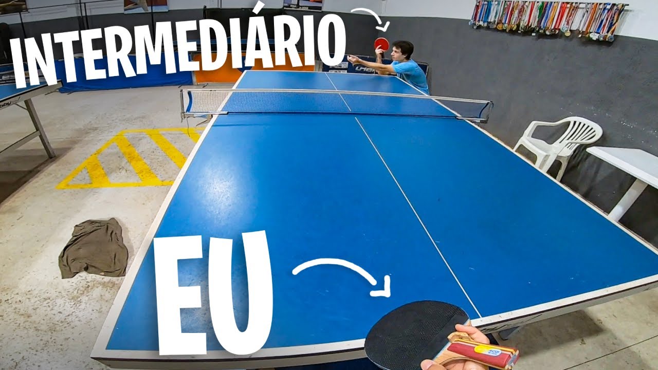 Resolvi desafiar ele no tênis de mesa e fiz minha melhor partida do ano!