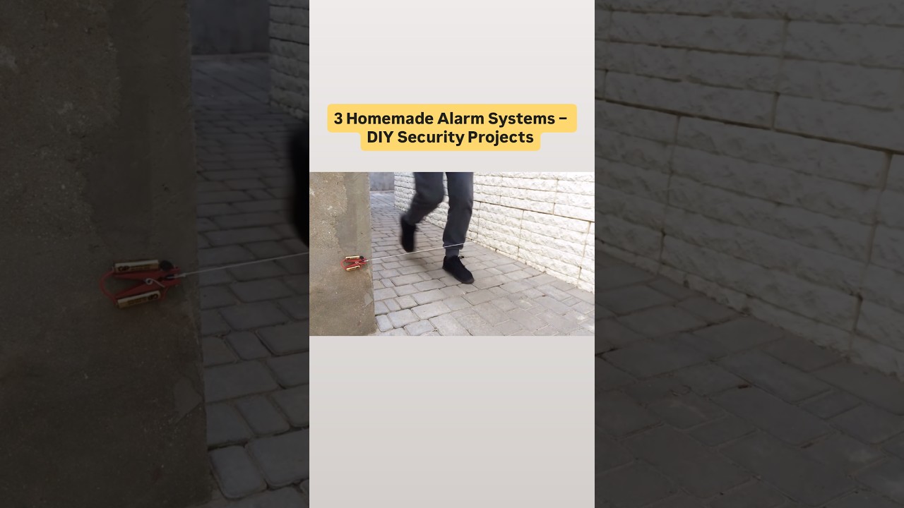 diy alarm homemade security system motion sensor magnetic door light sensor electronics project