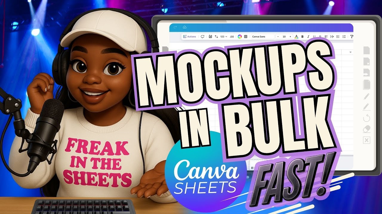 Создавайте БОЛЬШОЕ количество макетов БЫСТРО с помощью Canva Sheets (навыки дизайна не требуются!)