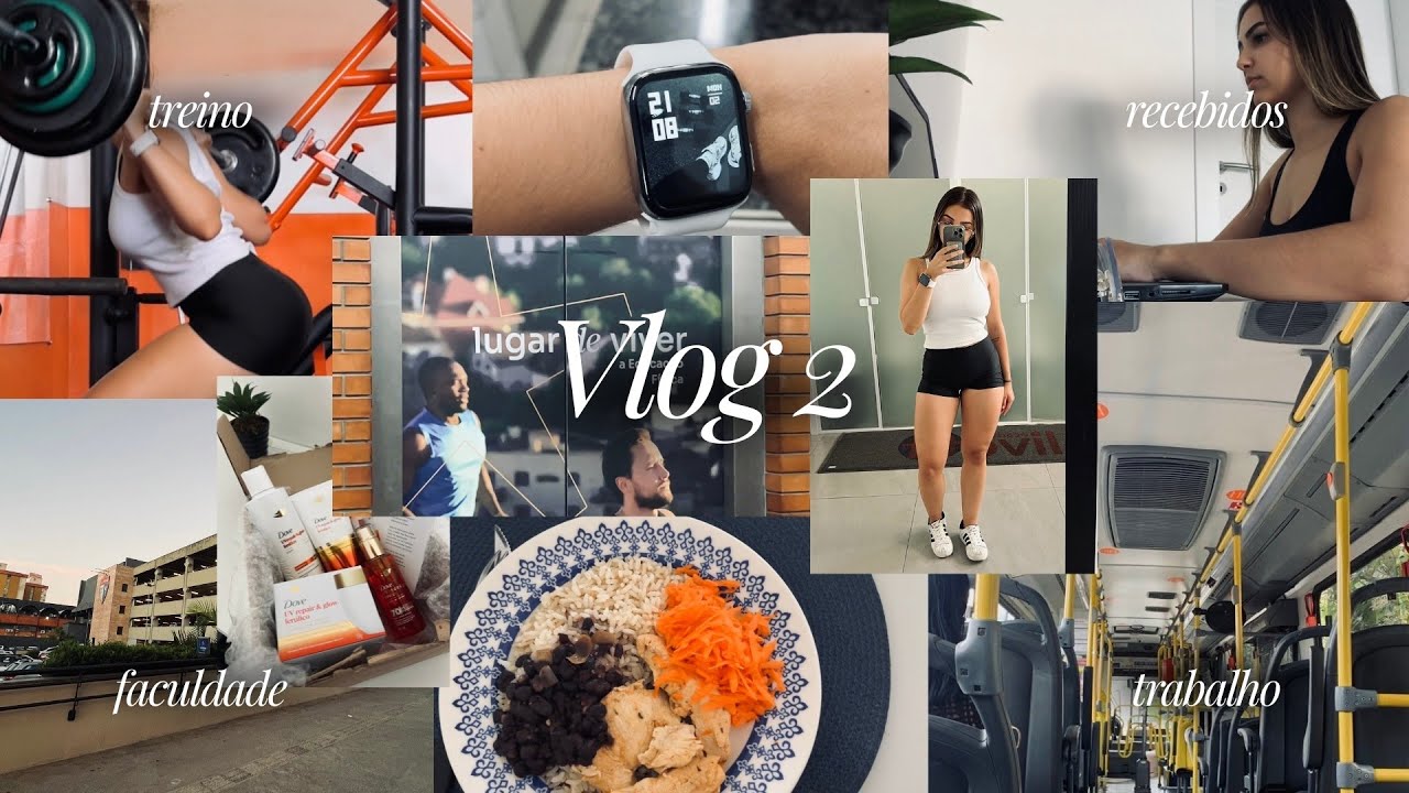 VLOG 2 - De volta à Faculdade | educação física, treino, rotina e produtividade 