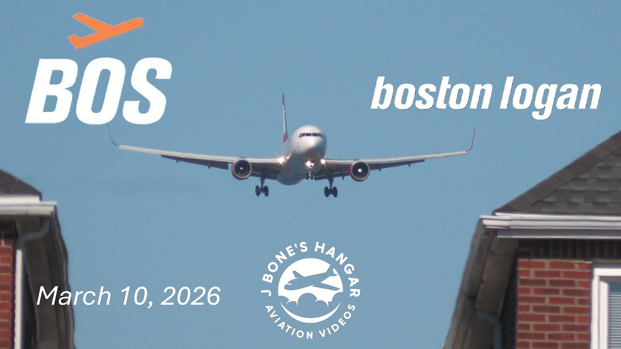 Close Up Planespotting BOS Logan Airport March 10 2026 Real Planes No A.I. Bullpoop