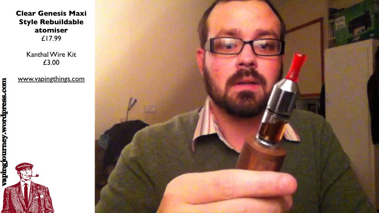 Review of the clear genesis maxi atomiser from vapingthings.com