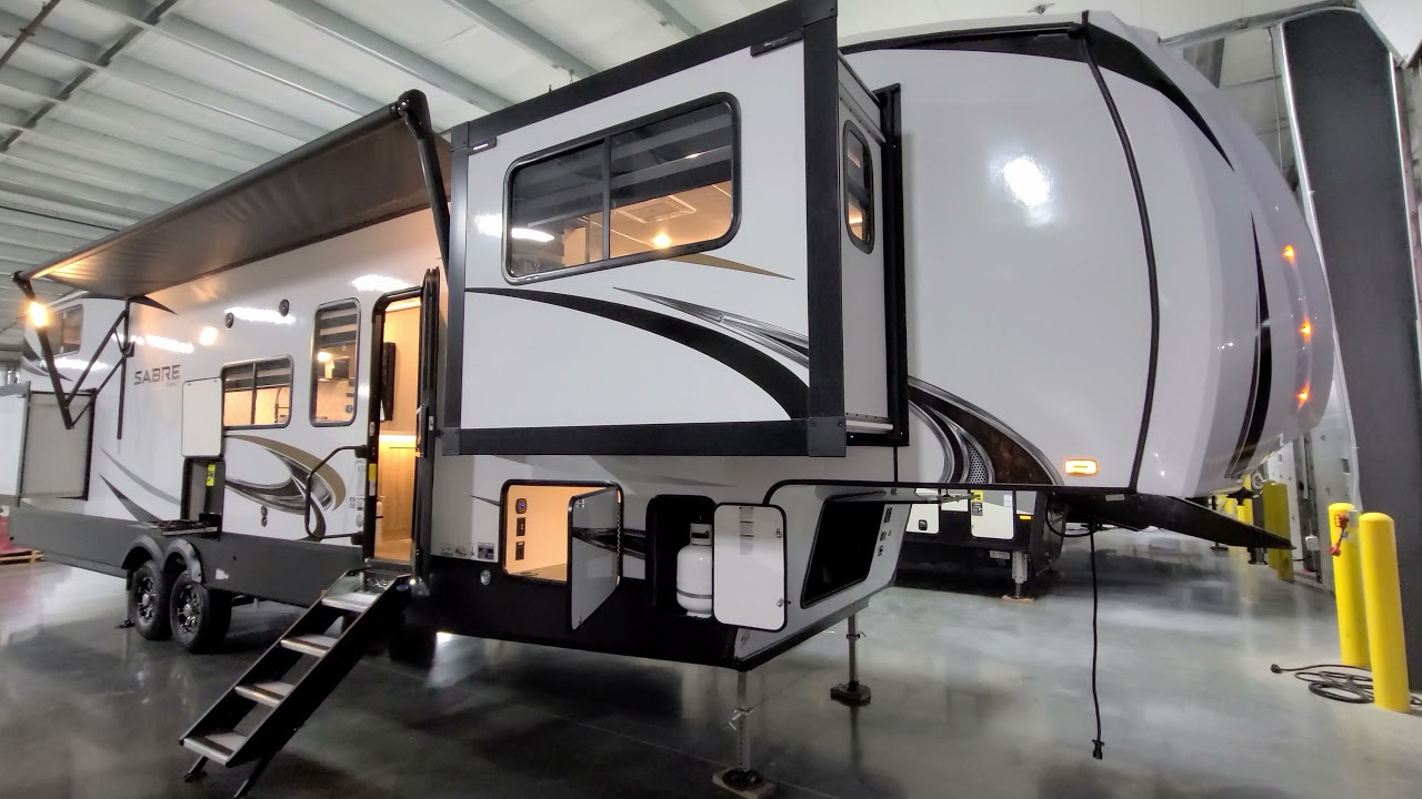 4 Slide Outs With Loft 2022 Sabre 37FLL 5TH Wheel By Forestriver @ Couchs RV Nation a RV Review Tour