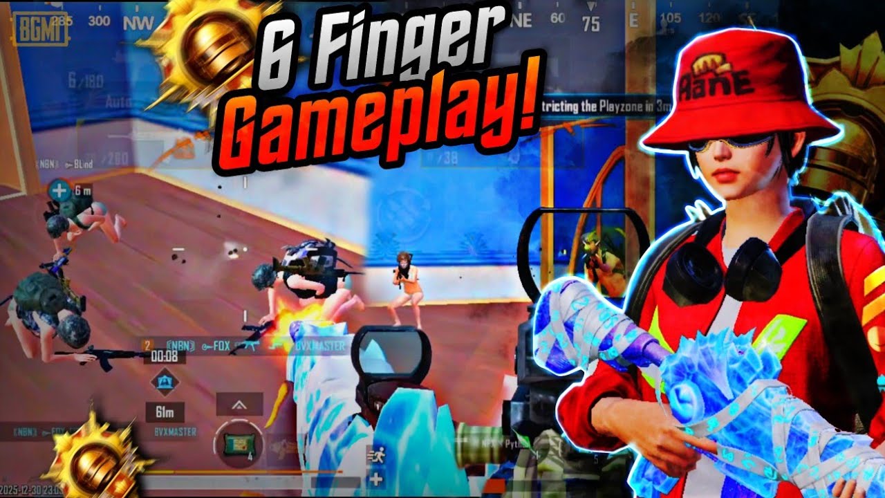6 Finger Claw🔥 | BGMI 4.1 Best Clutches in Ace Dominator Lobby 💥
