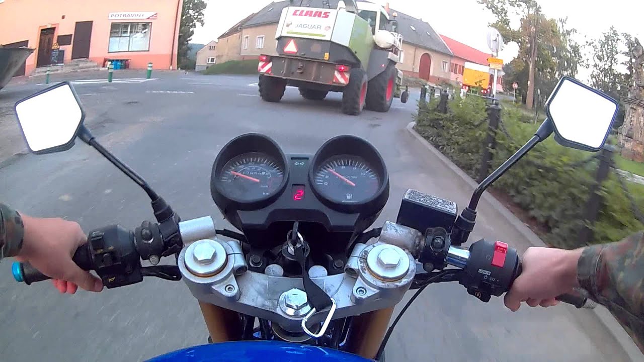 Proj&iacute;žďka na Yuki 125 RS ,, test kamery Rollei S-30