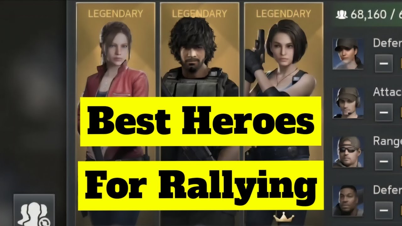Best Heroes For Rallying In Resident Evil Survival Unit 