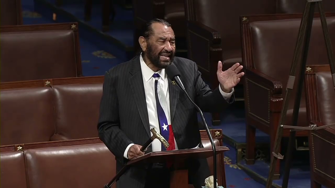 Rep. Green Previews Articles of Impeachment Against Pres. Trump, Alerts of Constitutional Crisis