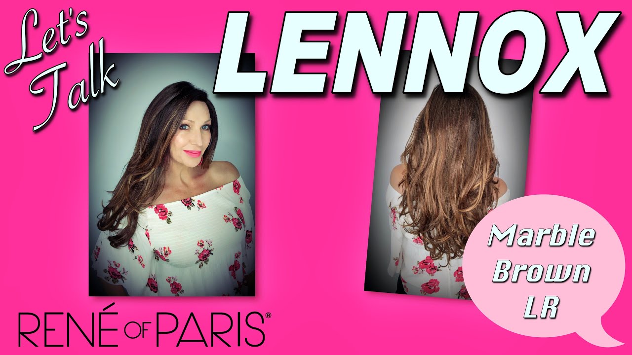 Lennox Wig by René of Paris in Marble Brown LR (comparison with Carmel Brown & Honey Brown R)