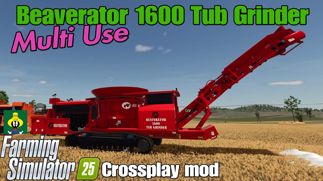 Модификация для кроссплатформенной игры Beaverator 1600 Tub Grinder / FS25