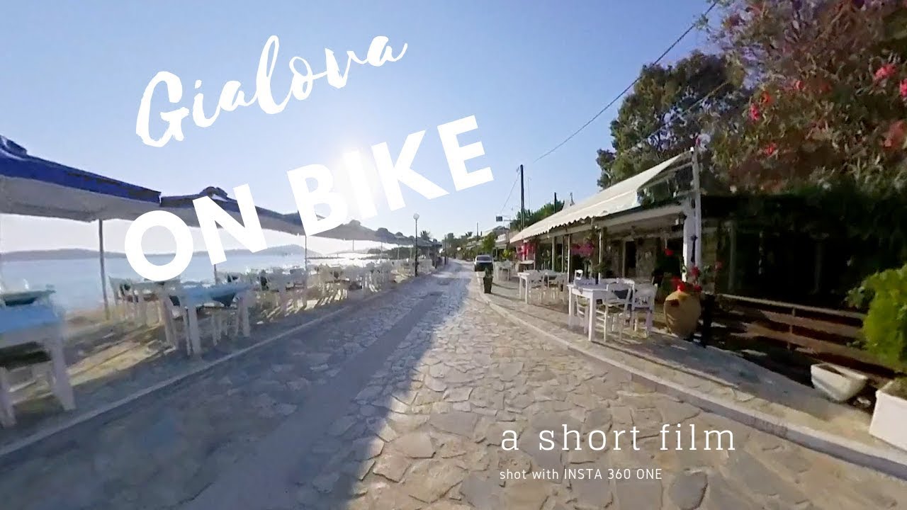 Gialova on bike