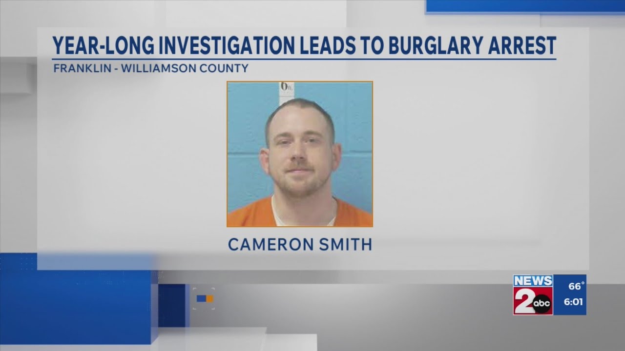 Year-long investigation leads to burglary arrest