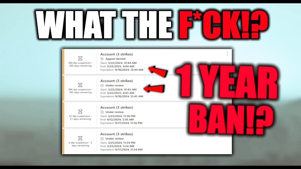 THIS IS F*CKING RIDICULOUS! BANNED FOR A WHOLE YEAR FOR NOTHING!!! (Xbox Enforcement is BROKEN)