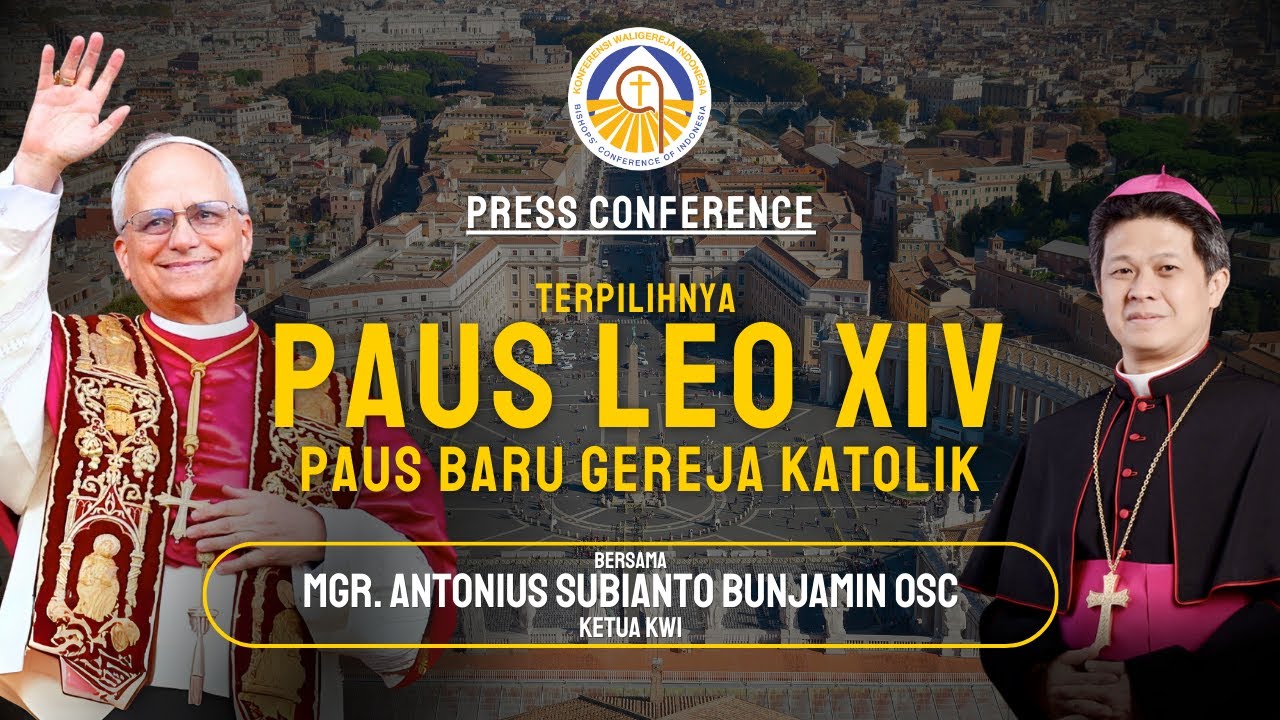 PRESS CONFERENCE KWI atas terpilihnya Kardinal Robert Francis Prevost sebagai Paus LEO XIV