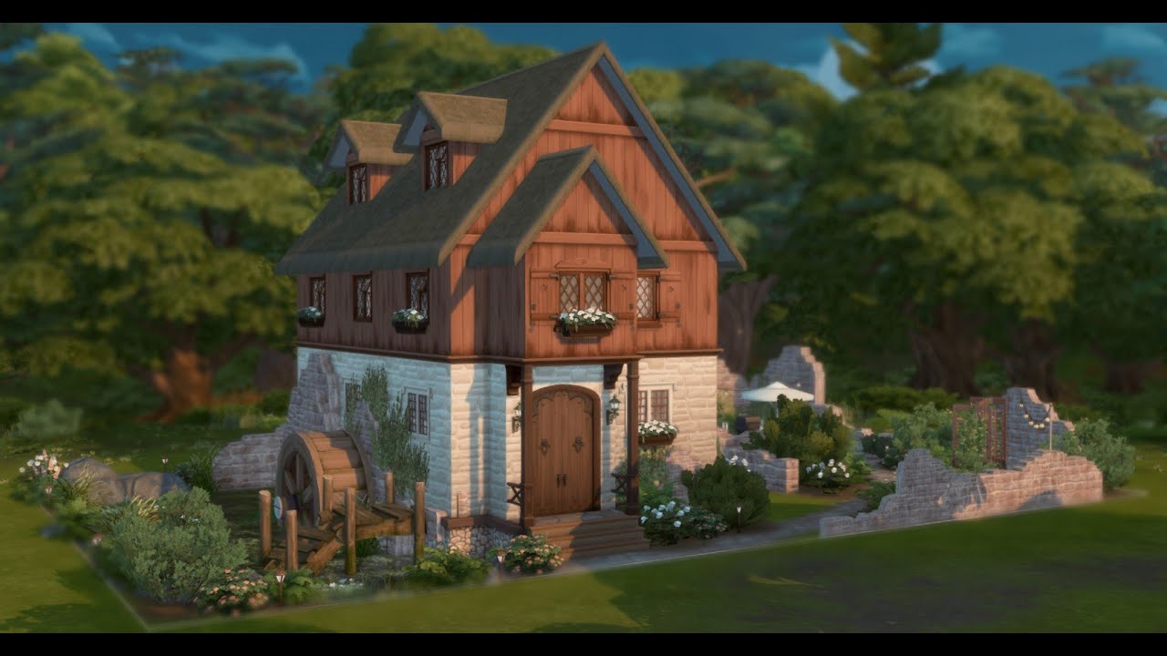 Watermill House / The Sims 4 / No cc / stop motion