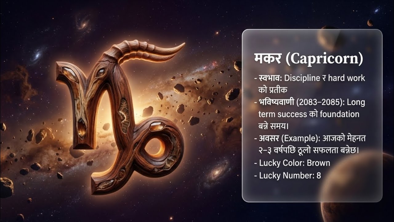 मकर (Capricorn) राशिको रहस्य — किन यी मानिस ढिलो सफल हुन्छन् तर ठूलो सफल हुन्छन्? Makar rashifal