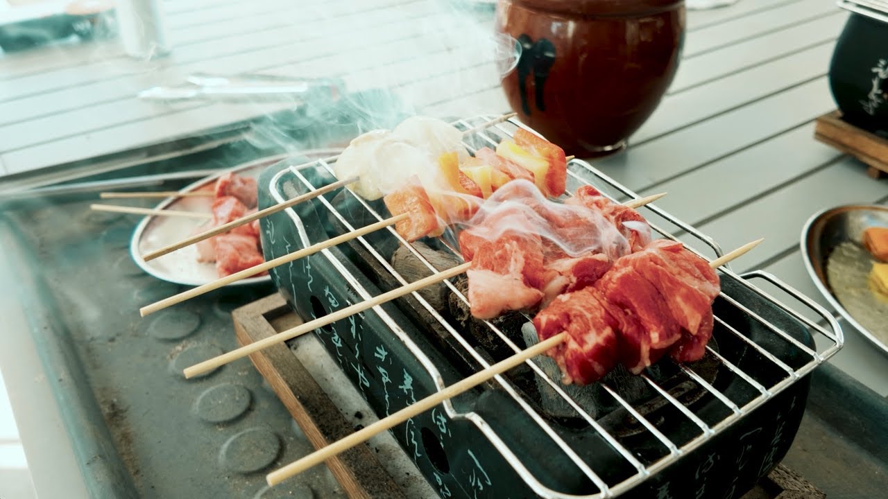 Tiny Bbq Grilling - Beef Yakitori