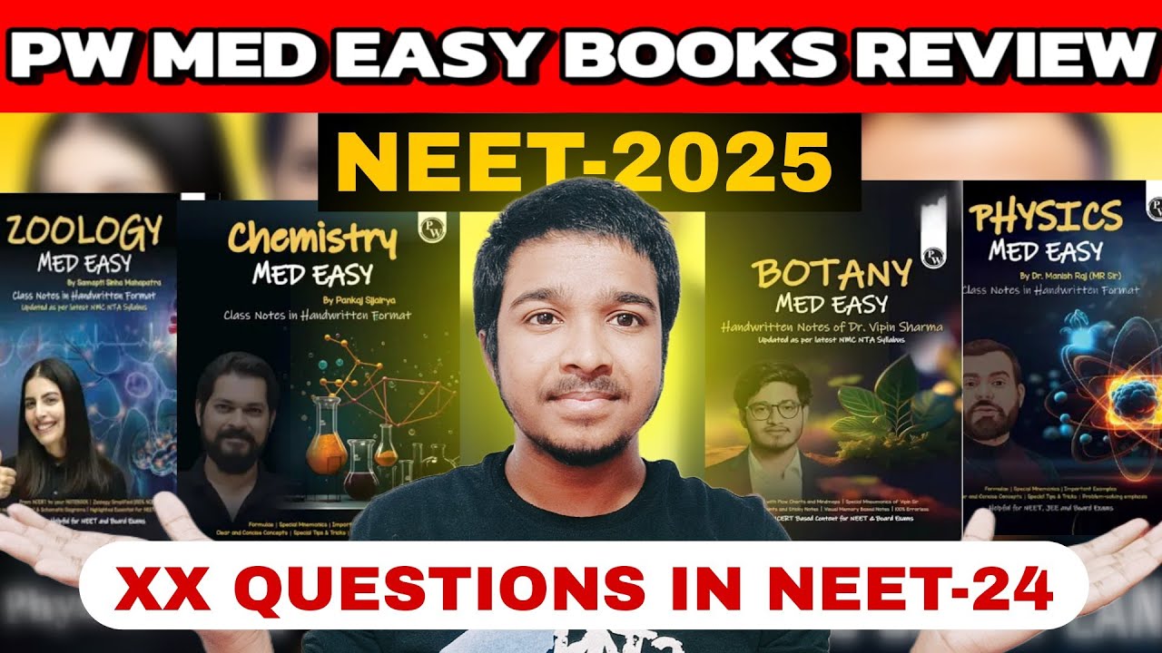 All The Med Easy Questions Asked In NEET -24 | PW Med Easy Book Review | NEET-2025