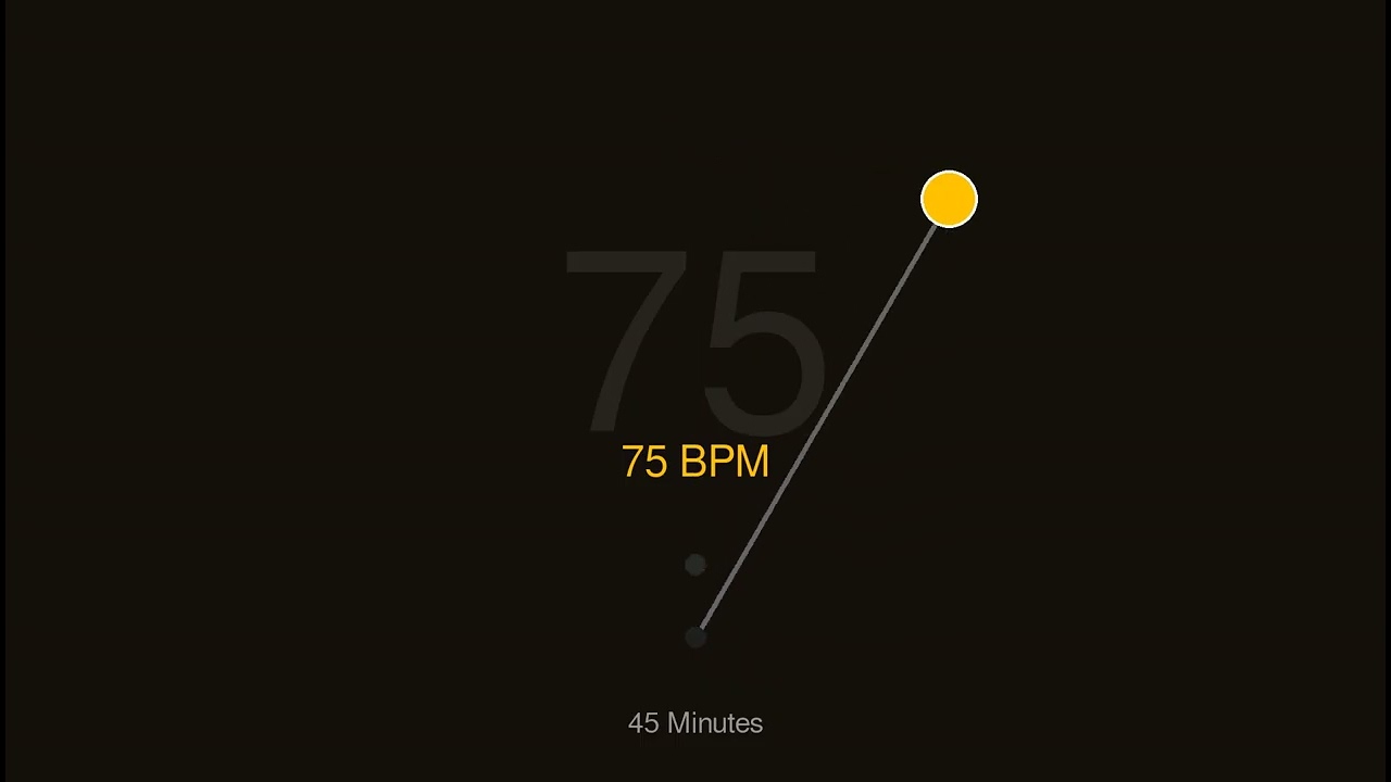 75BPM Metronome | Amber Colour