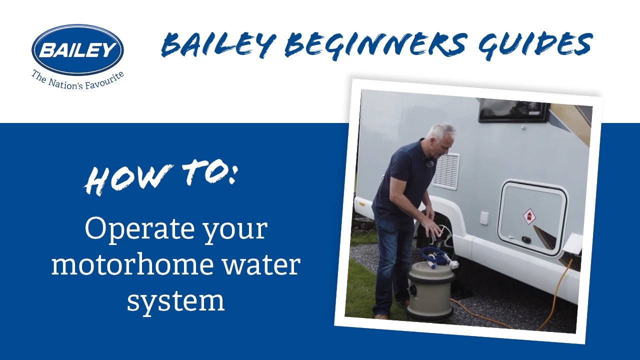 How to operate your motorhome water system