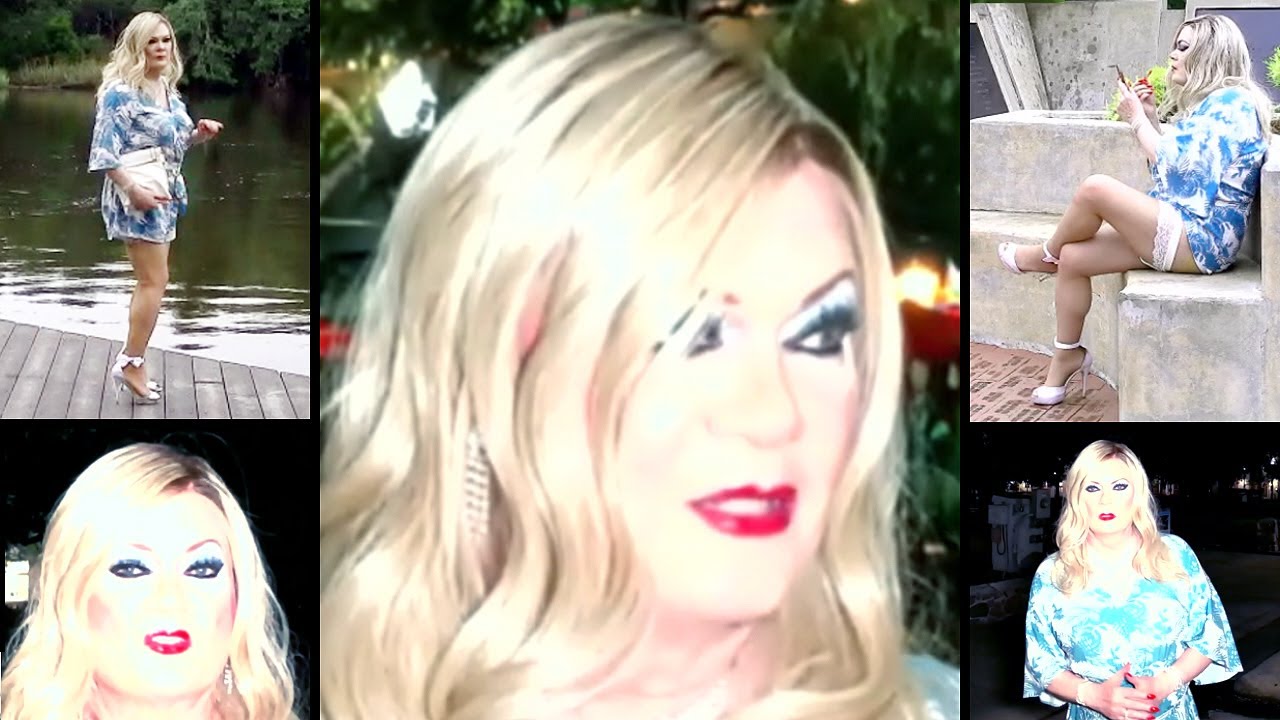 Crossdresser Tgirl Many Locations and Speaking in Crowds