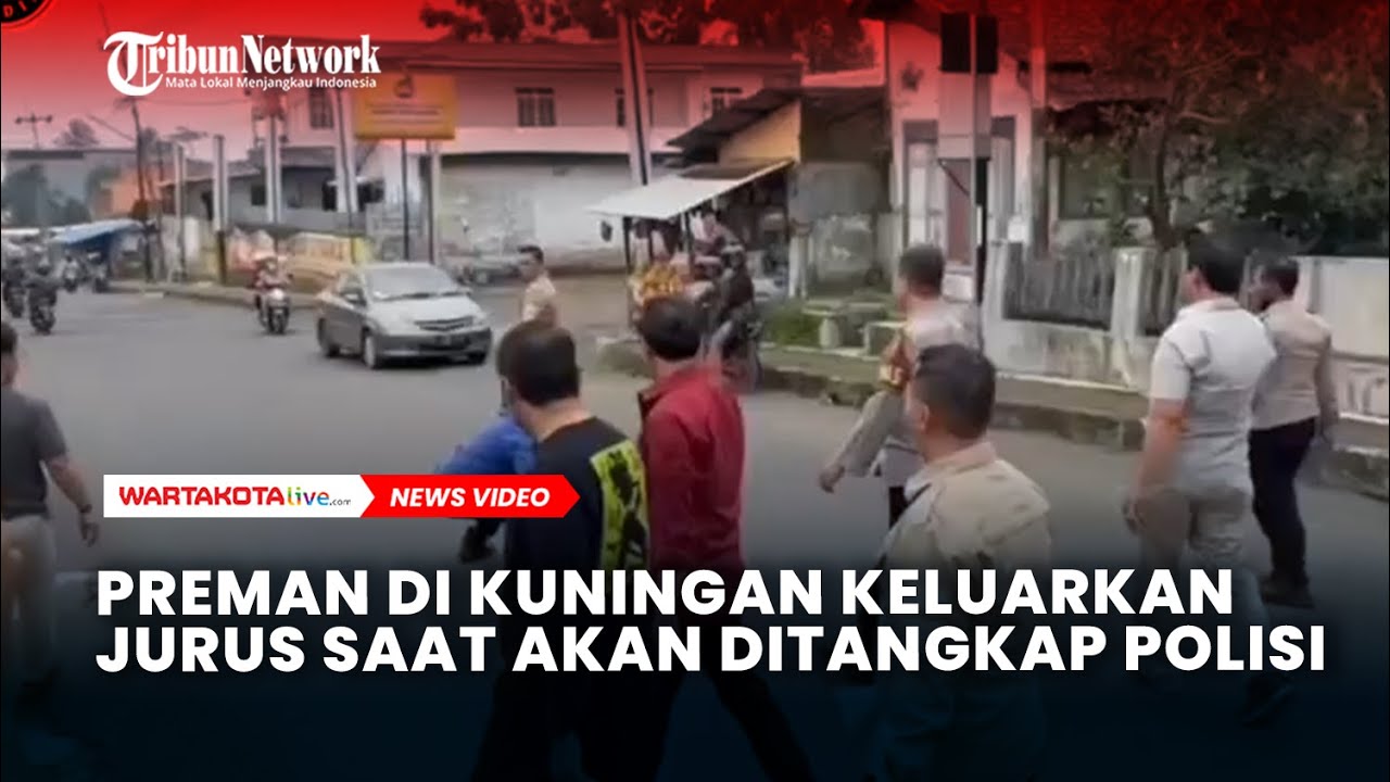 Preman di Kuningan Keluarkan Jurus Saat Akan Ditangkap Polisi