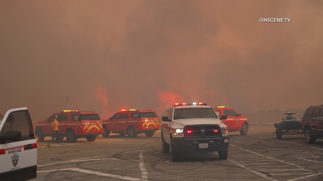 Lake Fire Burns Hundreds of Acres