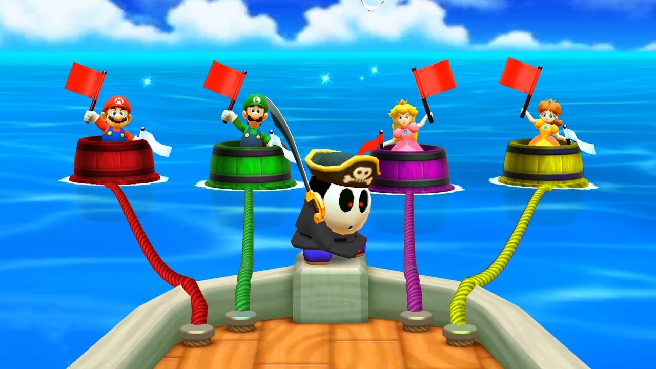 Mario Party The Top 100 Minigames - Mario vs Peach vs Lugi vs Daisy ( Very Hard)
