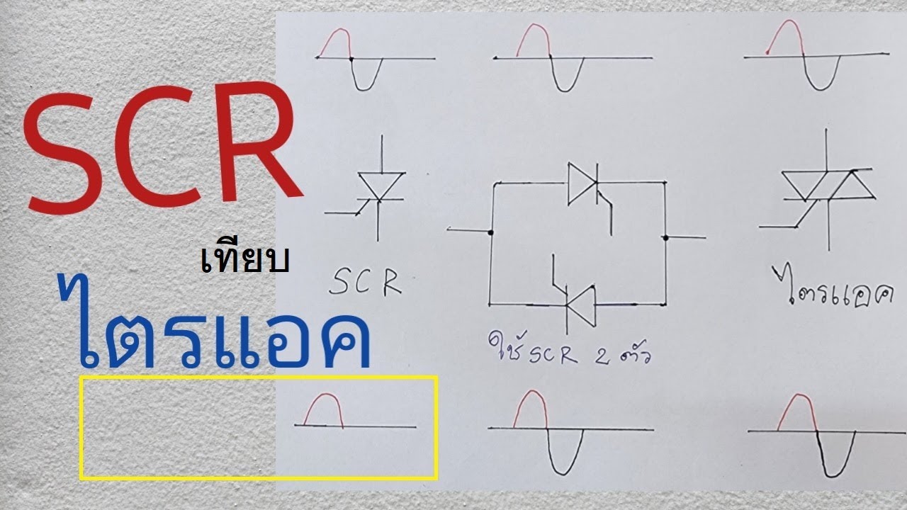 ไตรแอค   เปรียบเทียบ TRIAC  กับ  SCR  การทำงาน  และ  การใช้งาน