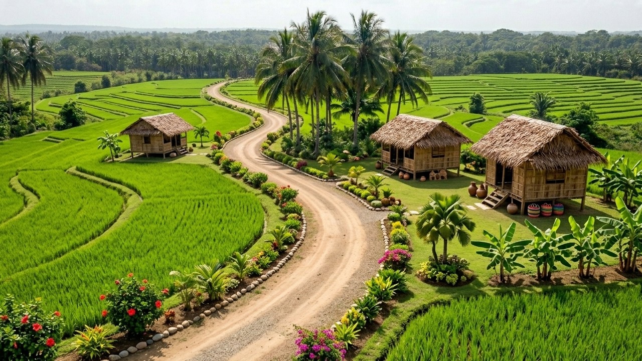 From Empty Land to Beautiful Village | Amazing Transformation