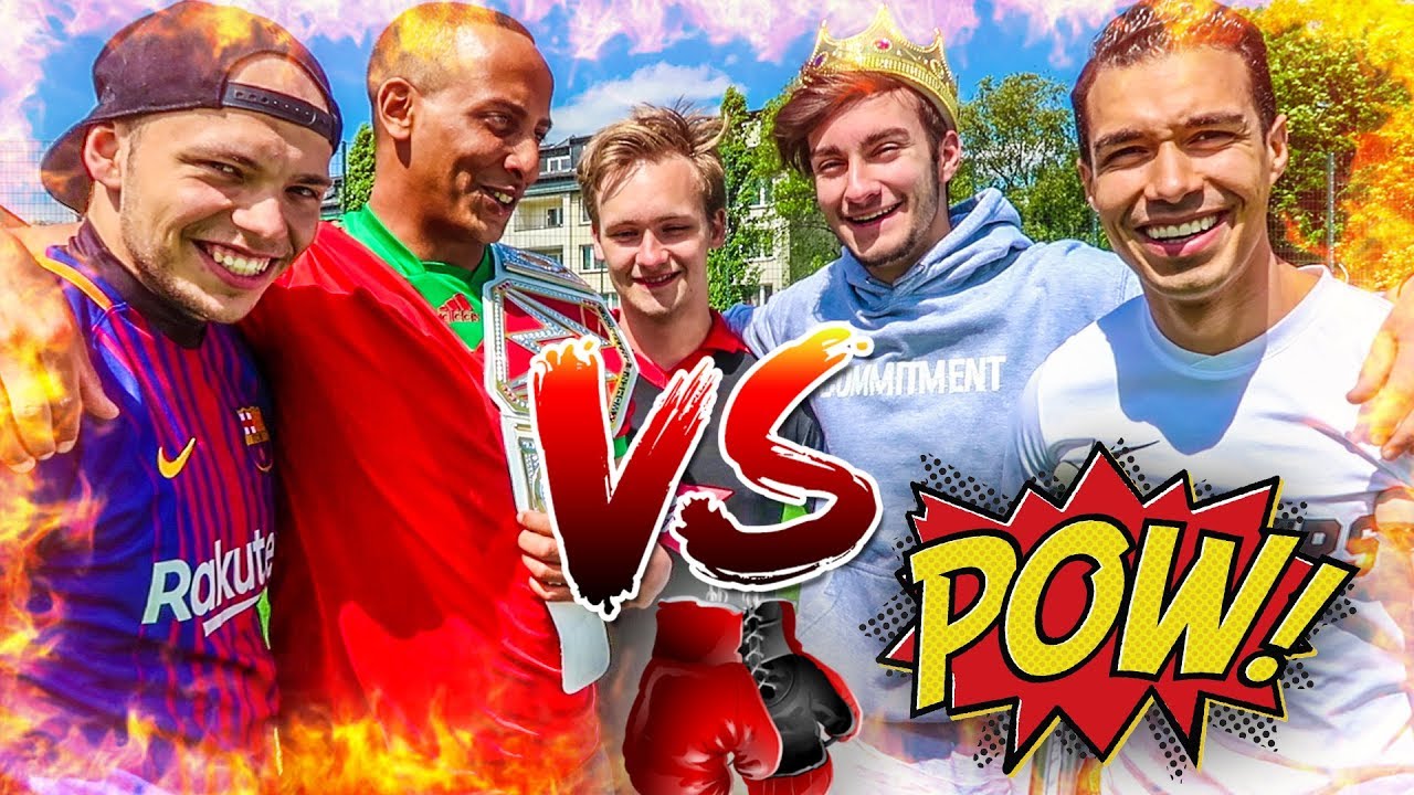 YOUTUBER TRICKSHOT FUßBALL CHALLENGE!!