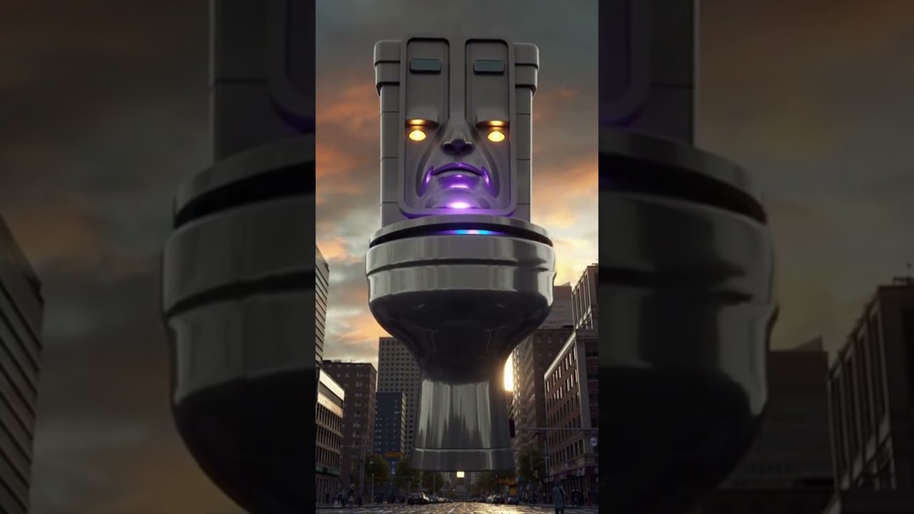 The skibidi toilet robot is here to take over the world run!!! 