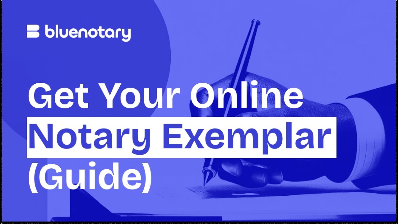 How to Obtain Your Online Notarization Exemplar/SOS Document (NY, NV, KY, IL, ME, MT)