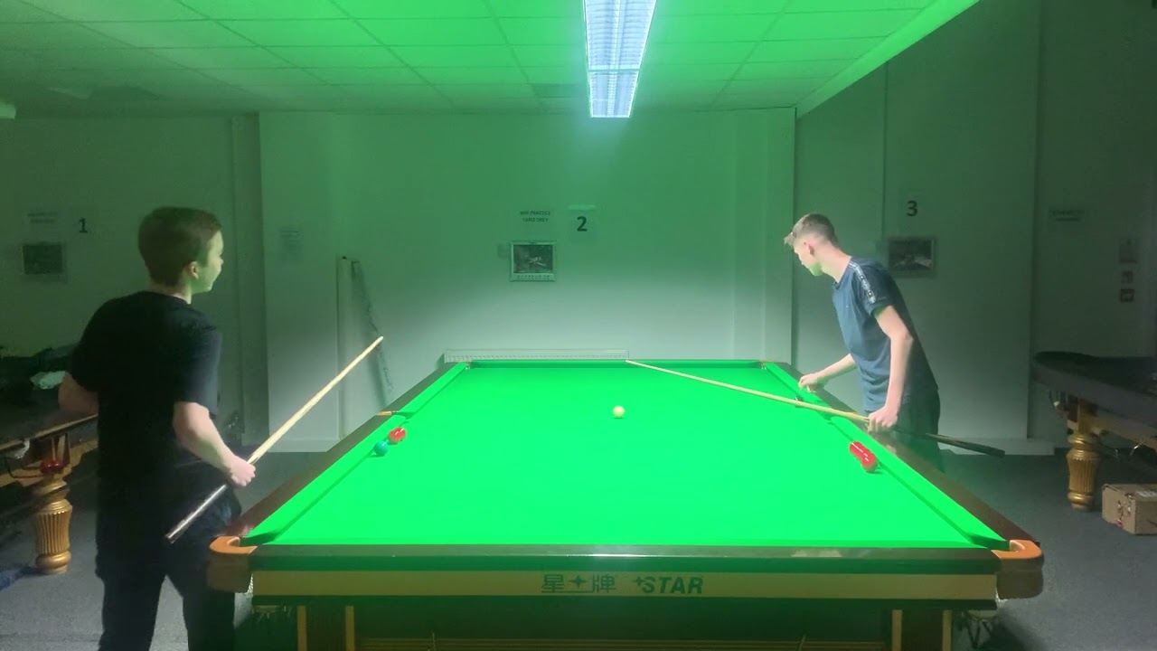Blue spot challenge, fun snooker practice in Sheffield