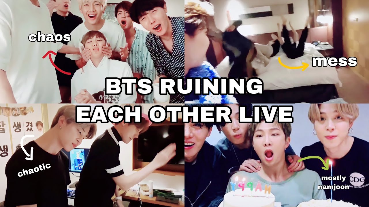 just BTS ruining each other live