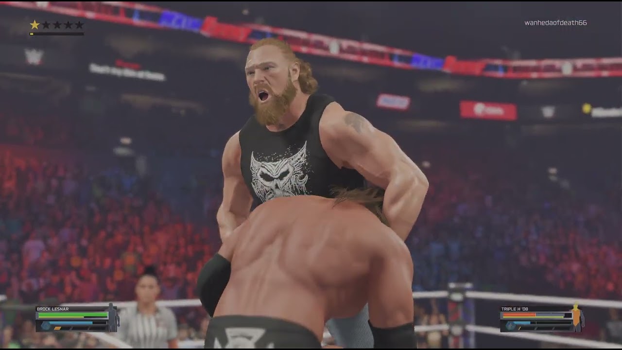 WWE 2K25 brock vs triple h