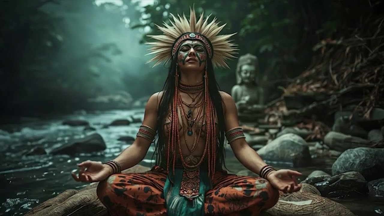 SHAMANIC MEDITATION MUSIC 🎵 Healing Female Voice 🌌 Ritual Spirit Awakening 🌿 Stress Relief 🧘‍♀️