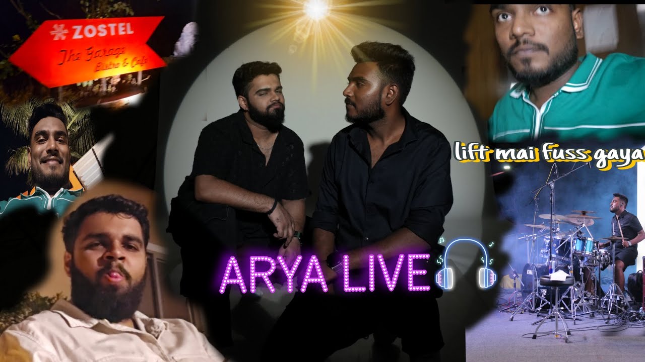 Today's gig at ZOSTEL | Lift band hogayi 😨 | Arya live🥁🎸|