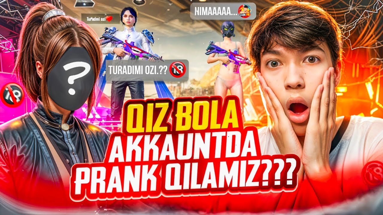 QIZ BOLA AKKAUNTDA PRANK 😍 CHOQINTOY BOLA QISASI😂😱