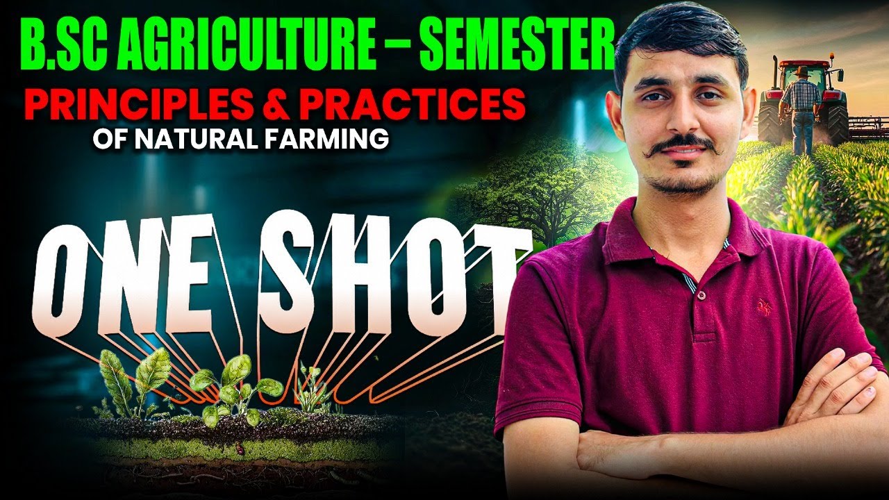 principles and practices of natural farming One Shot Class BSc Agriculture | natural farming