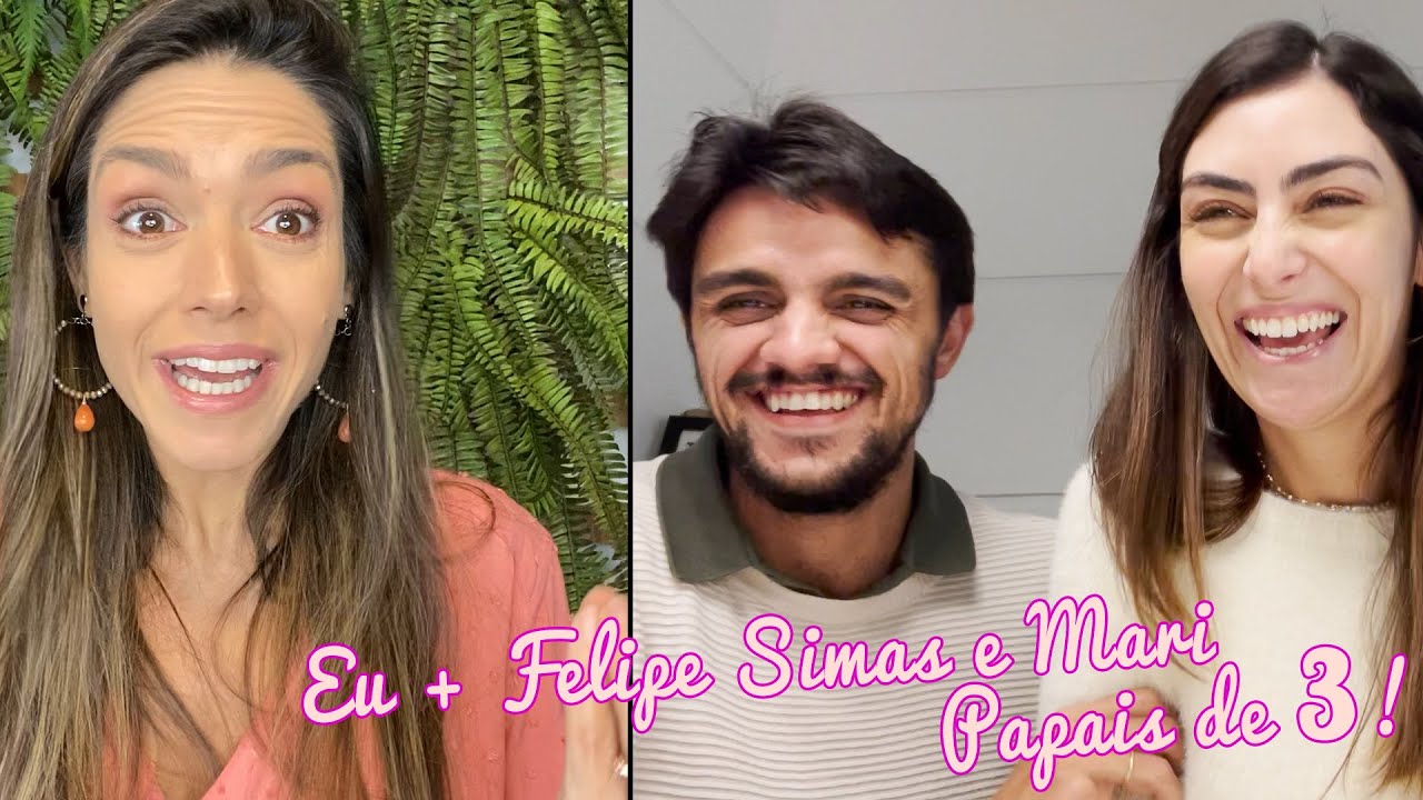 Eu + Felipe Simas e Mari (Papais de 3!) Tatá Fersoza