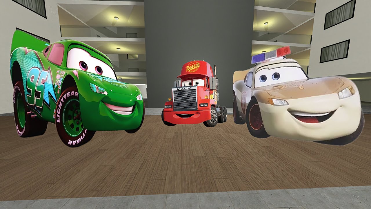 Lighting McQueen and Mack Nextbots Gmod