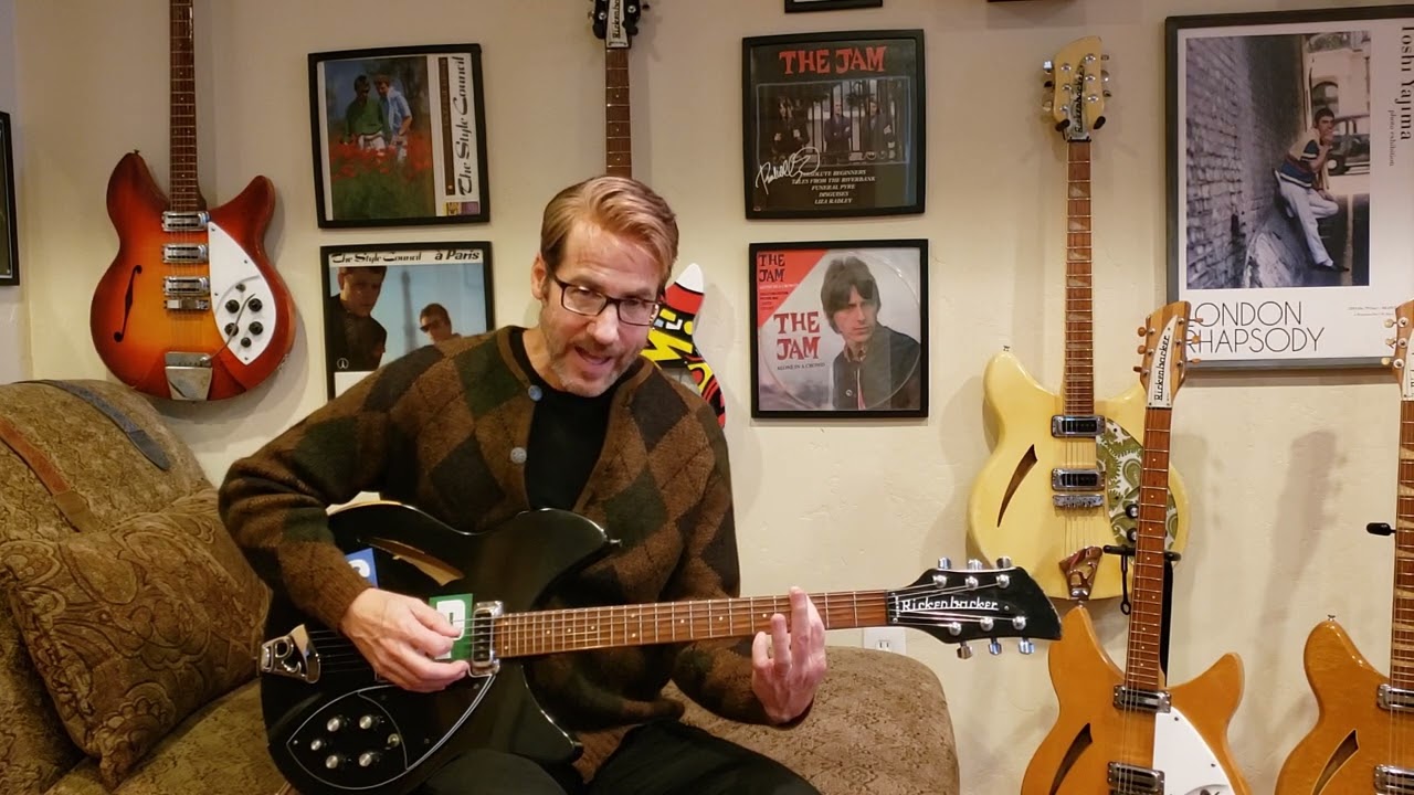 The Jam:  Heatwave (1979; intro guitar riff and song tutorial) Rickenbacker 330 Paul Weller tribute