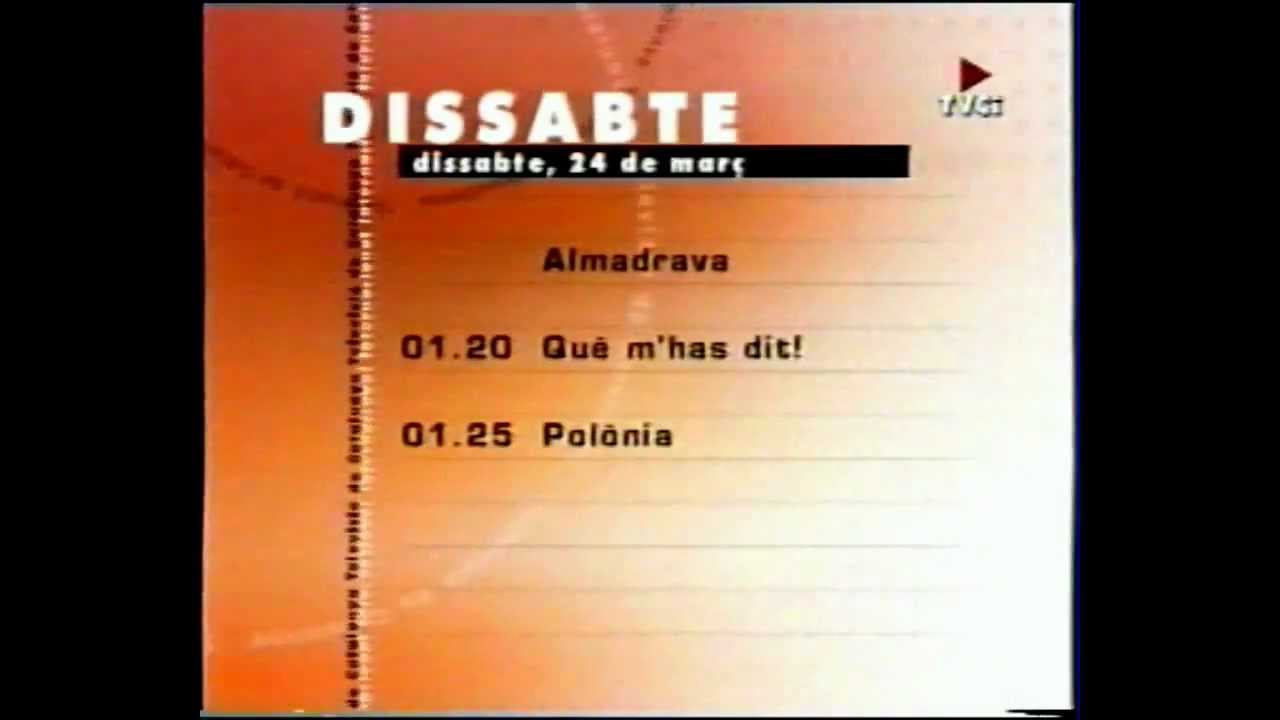 Avanç programació TVCi