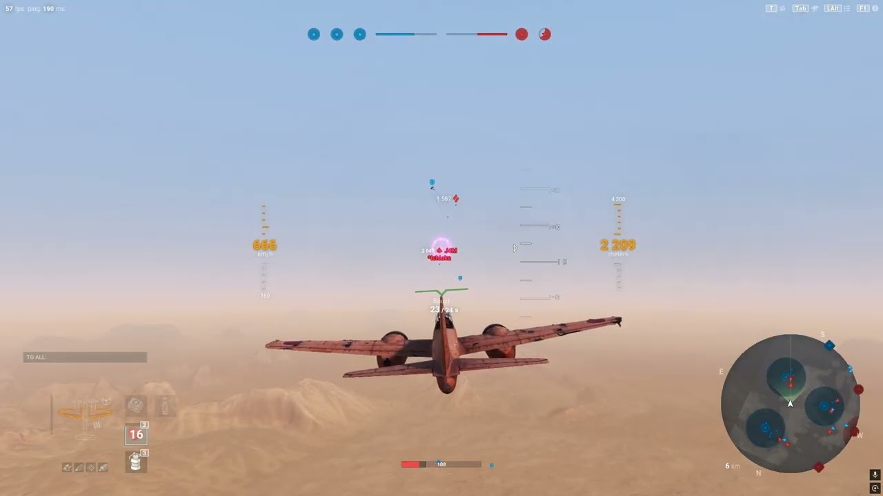 World of Warplanes NA 25/09/13 Rikugun Ki-93 gameplay ~ Only my 57 mm ~