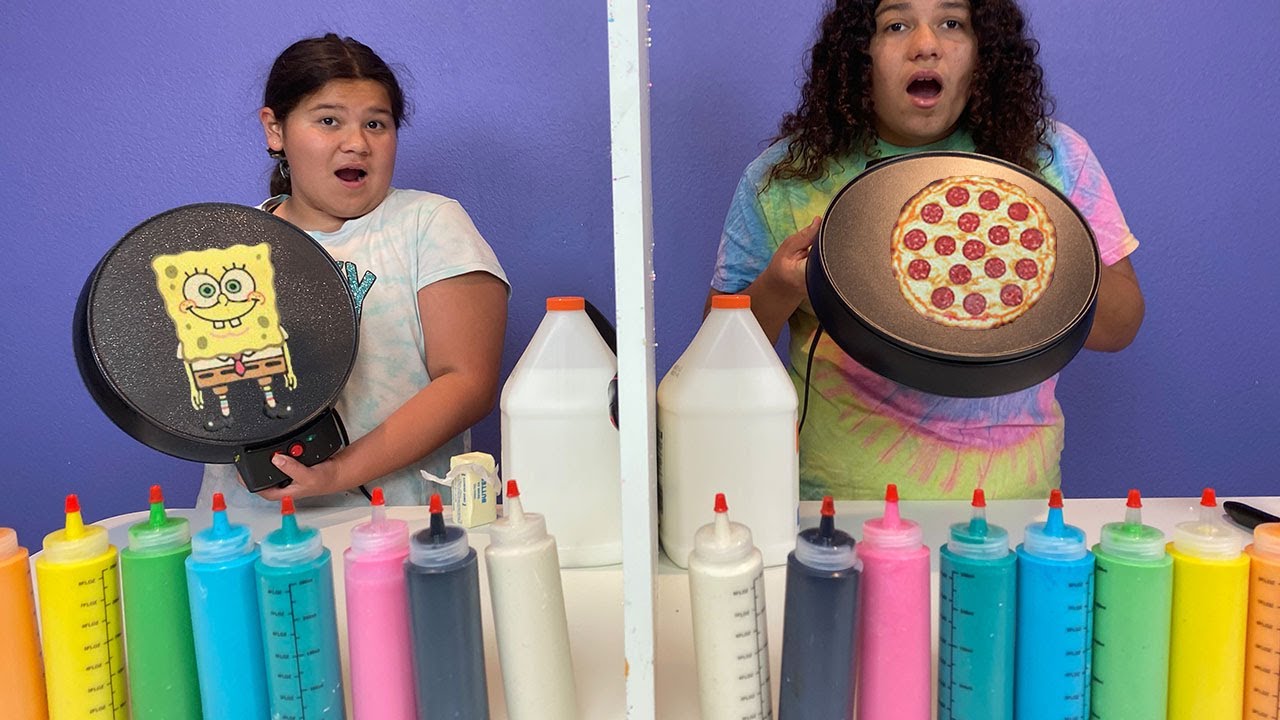 Twin Telepathy Pancake Art Challenge 2!!