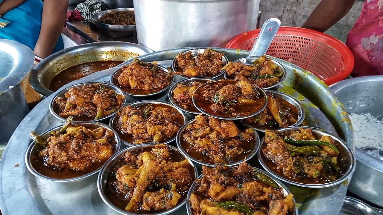 Best Place For Roadside Bengali Lunch in Kolkata ₹40 Only | Kolkata street food