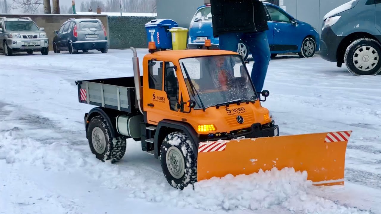 RC UNIMOG Snow removal, RC Mercedes Benz communal truck